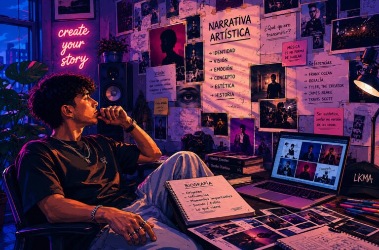 La biografía del artista es una herramienta clave para construir una narrativa sólida alrededor de un proyecto musical. No se trata solo de contar de dónde vienes, qué género haces o cuándo empezaste. También se trata de comunicar quién eres, qué representa tu música y por qué las personas deberían conectar con tu universo artístico.