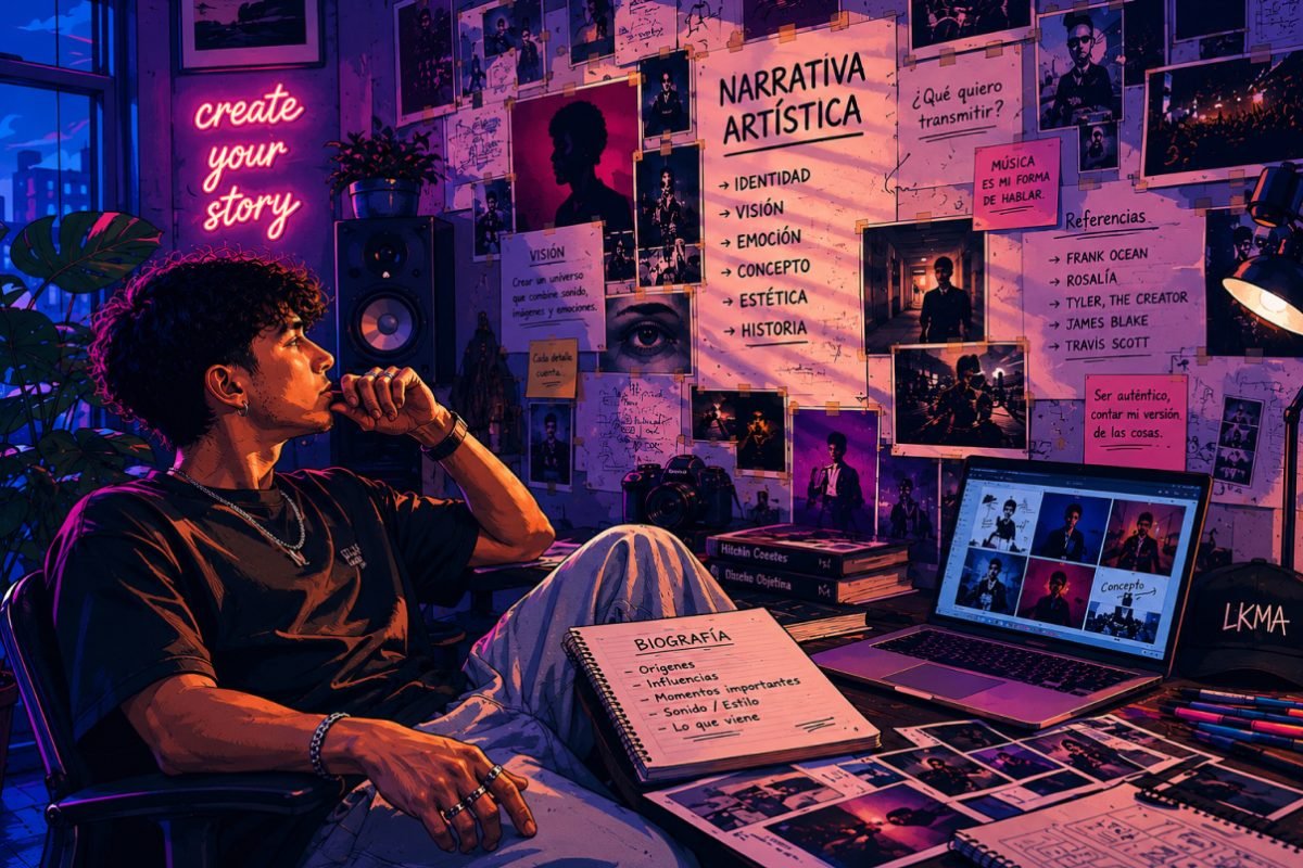La biografía del artista es una herramienta clave para construir una narrativa sólida alrededor de un proyecto musical. No se trata solo de contar de dónde vienes, qué género haces o cuándo empezaste. También se trata de comunicar quién eres, qué representa tu música y por qué las personas deberían conectar con tu universo artístico.